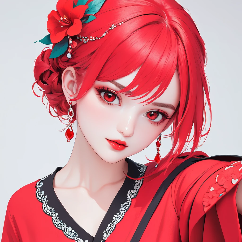 bright red