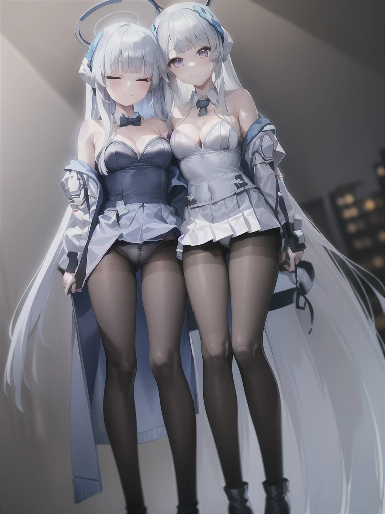 A girl,Long hair, Bangs, White hair, Hair between the eyes, s eyes:(1.5), (Medium breasts:1.2),
rest 锁骨, Wedding dress,veil,wedding,Black dress,Flowers,The skirt is broken,Black socks,Black knee socks,Black gloves,boots,Cleavage,
Looking at the audience, whole body,
indoors, church,permanent,permanent,Smile,With eyes closed,With eyes closed,
rest (masterpiece:1.2), best quality, high resolution, 8k wallpaper, (illustration:0.8), (美丽细致s eyes:1.6), Extremely detailed face, Perfect lighting, Extremely detailed CG, (Perfect hands, Perfect anatomical structure),