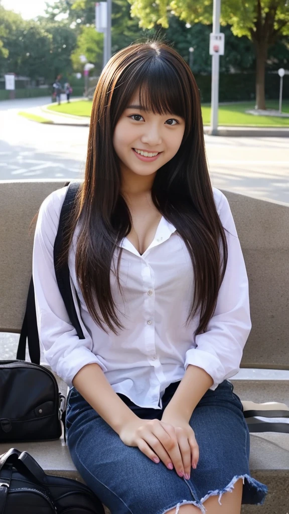 The student beautiful girl crazy about sexual.