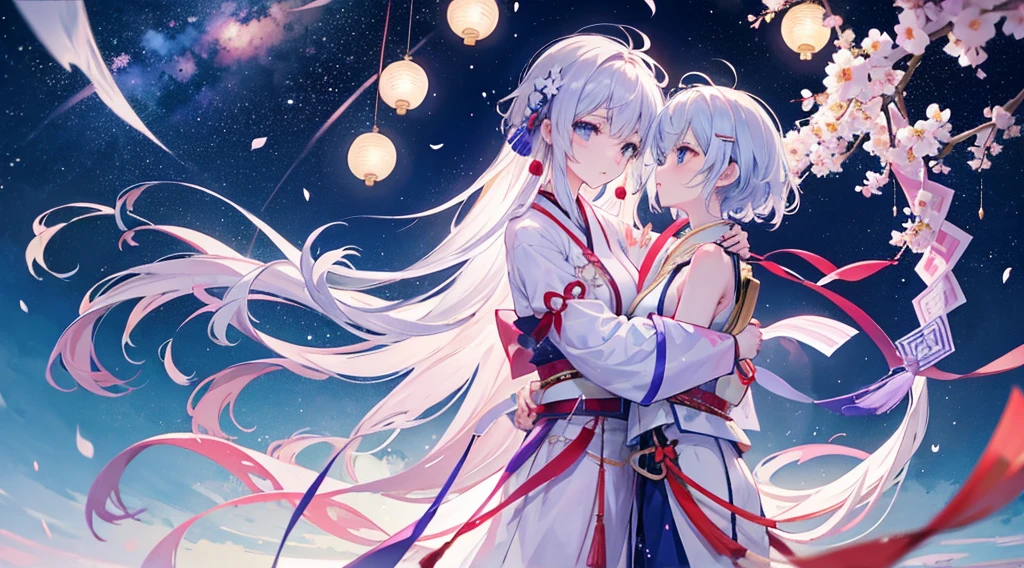Tanabata of Japan、bless、evening、Night Sky、milky way、painful、Reunion、love affair、Once a year、longing、wish、forever