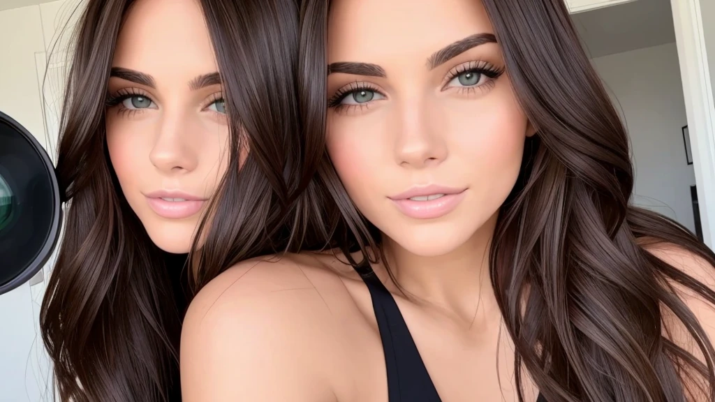 brunette woman, new, FROM COASTS TO A CAMERA, abrindo as nadegas em direçao a camera.