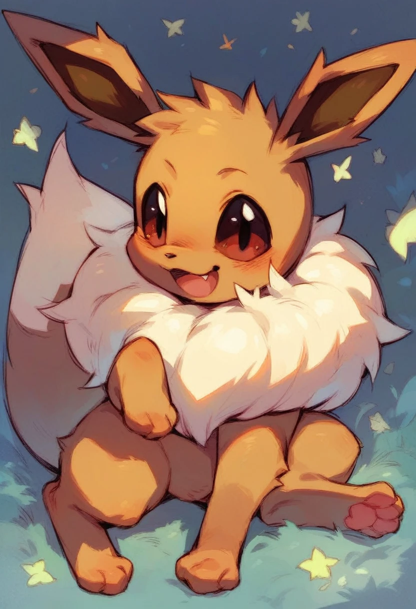 Eevee ,by dagasi,smile