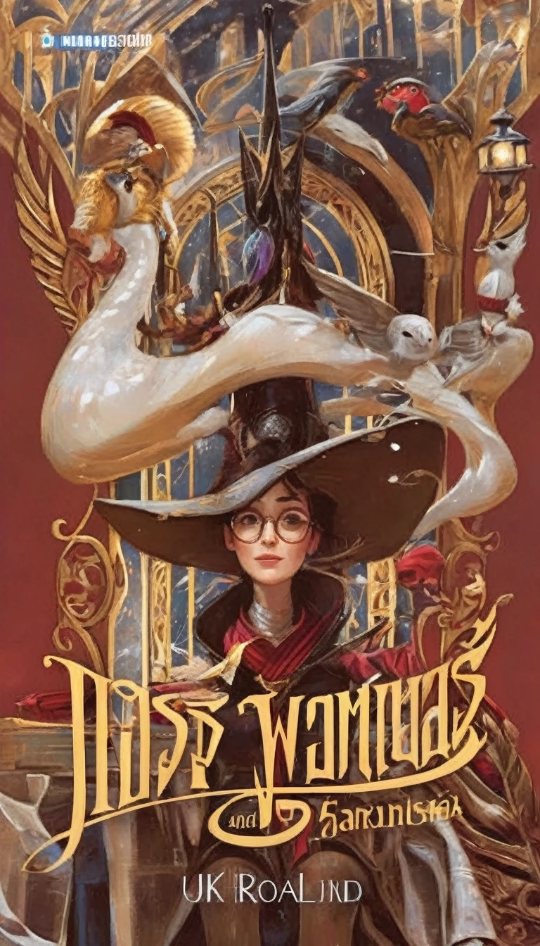 Book cover of woman in hat and glasses, 图画Novel Cover Art, grandma weathered wax, graphic novel cover art, Harry Potter Artwork, Cover Illustration, Novel Cover Art, wlo and peter mohrbacher, Fantasy Book Covers, Inspired by William Mustard Lockhart, book Cover Illustration, Pablo Munoz Gomez