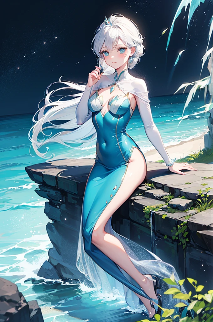 ariel the little mermaid and elsa from frozen together 