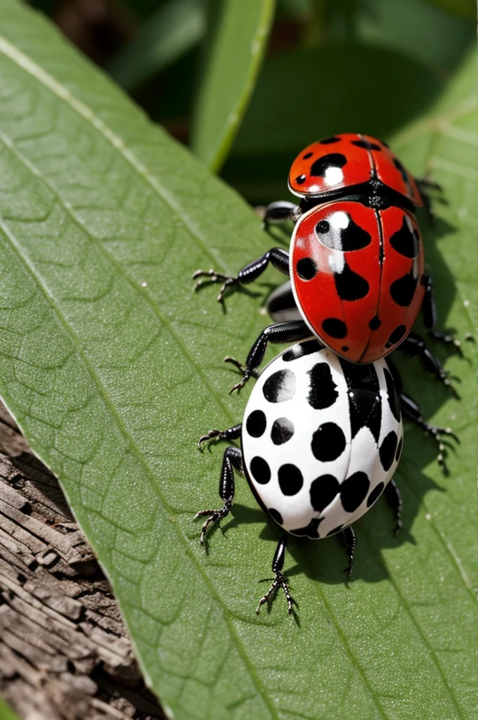 Ladybug transformed into a strange lizard