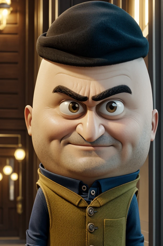 Gru with a sreck face