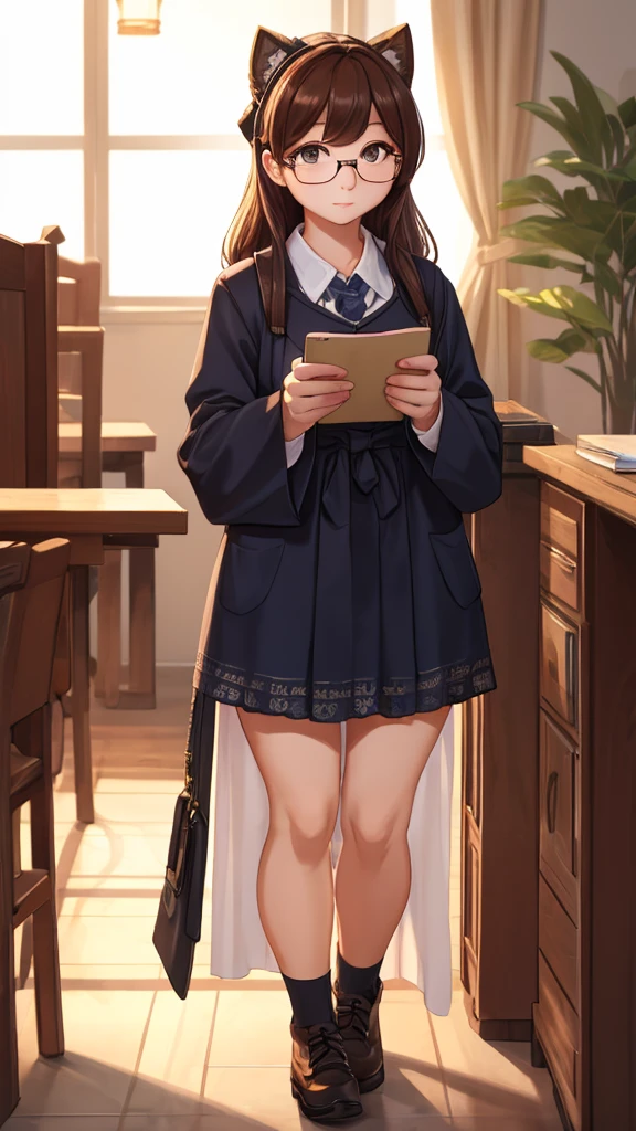 A timid woman wearing clothes that reveal her body line A girl with glasses(20-year-old~Around 30 years old)