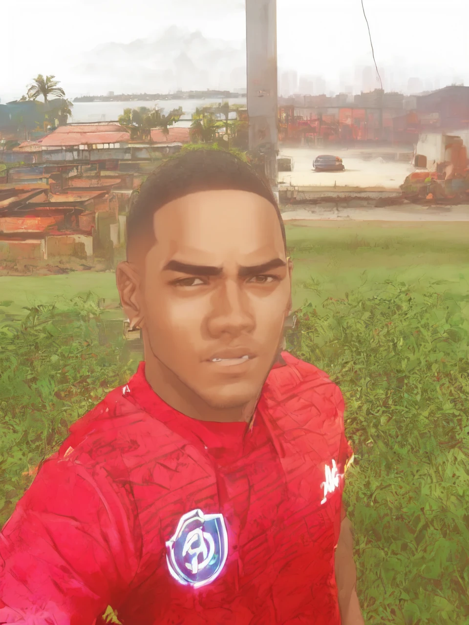 1 men ,Arte gta style ,(Young men:1.5),illustration, digitl art, (gta style:1.5),GTA art style, GTA art bright colors, (cartoon style:1.2),(hyperdetail:1.15), glamorous style, best qualityer, Holistic, high détail, serious,against a large night metropolis, ((Neon lighting)), ((cyber punk)),smooth light,satirical,ass exaggerated,pop art style,swirly vibrant colors,iconic characters,full of action,((The background is a red orange city:1)),floor, Coqueirosbarco