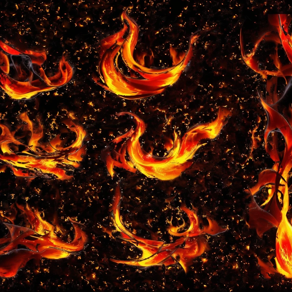 a set of colorful fire flames on a black background, colorful fire, flame colors bright, swirling flames, highly detailed fire tendrils, magic flames, intricate overlay flames imagery, colorful magic effects, multiple flames, fire and flames and smoke, swirls of fire, fire particles, lots of flames, fire flames, fiery particles, colorful smoke, small flames