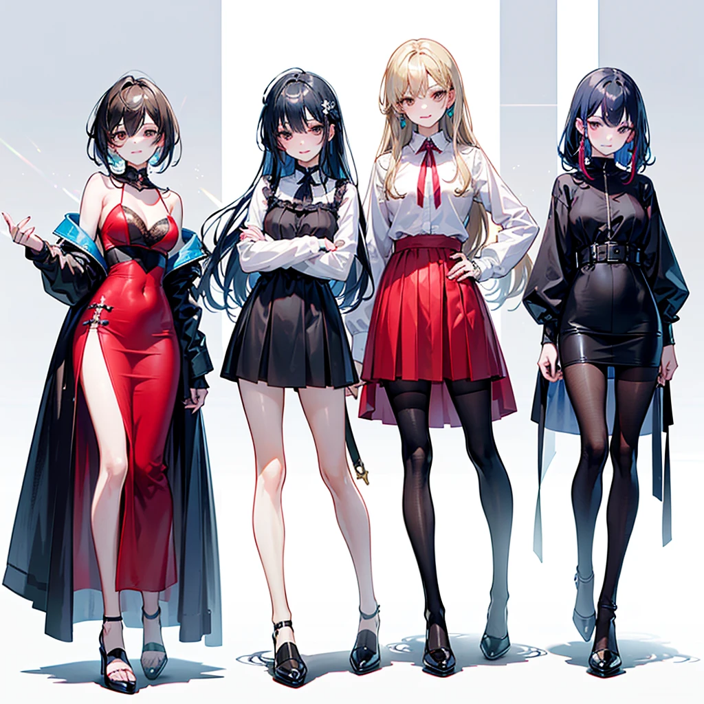 (((True Beauty))), RAW Photos, Black Hair、folder、Round eyes、False eyelashes、Straight hair, Wavy Hair、correct、Deep Red Lipstick、Striped Hair、Brown Hair、Blue Hair、(Gradient Hair)、Asymmetrical Hair、Hair behind the ear、Crossed bangs、Long Hair、((お尻までLong Hair))、Long Hair、Straight bangs、Smooth, Silky Hair、Hair up on one side、とんでもなくLong Hair、Light brown eyes、Ring Eye、Round eyes、Wicked Smile、A light smile、Cast a Shadow、(Extraordinary presence)、Atmospheric perspective、Backlight、Exposure、Lens flare、、最high quality、超High resolution、超High resolution、Very realistic, masterpiece、correct、Textured skin、high quality、最high quality、Awards、32k, 髪のfolder、Crafty、(Close your eyes and smile)、Embarrassed laugh、Redness in the ears、correct、Subjective、Shine、360° View、Very detailed、超High resolution、解剖学的にcorrect、masterpiece、Accentuate your breasts、High resolution、High detail、Long eyelashes、A slight blush、Compensate, (((Full Body Shot)))、(Hands on hips)、Seductive pose、Shooting from a distance、Different angles of view、Eye height 、