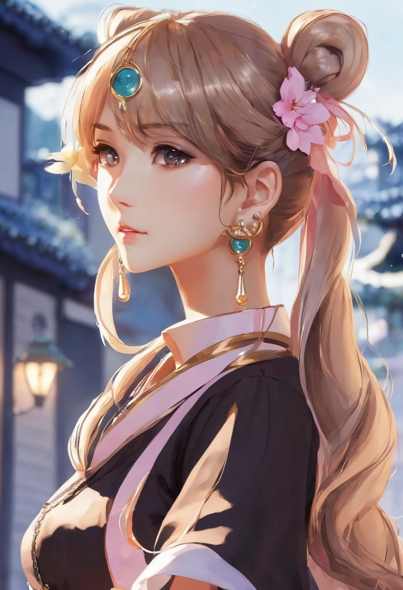 Attractive, feminine, female, beautiful, pretty, adorable, cute, anime, wifu, crescent ear rings.