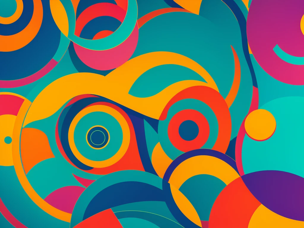 best quality,4k,8k,highres,masterpiece:1.2),ultra-detailed,(realistic,photorealistic,photo-realistic:1.37),abstract background,colorful circles,vibrant colors,dynamic composition,minimalist design,geometric shapes,symmetry,clean lines,soft lighting,digital art