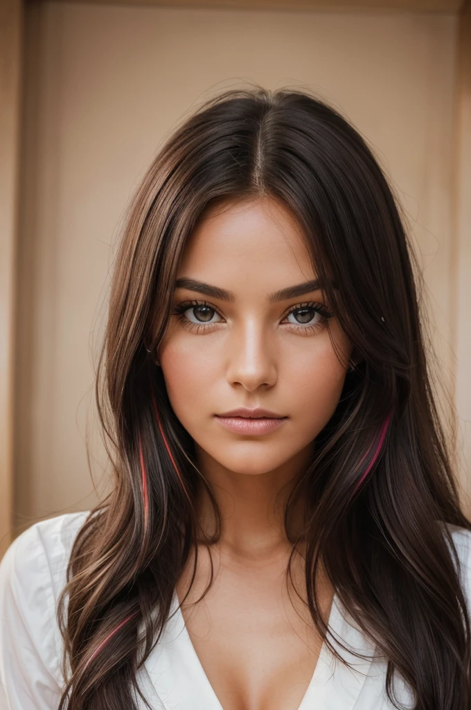 proFessional portrait photograph oF a gorgeous Norwegian girl in with long wavy black hair,Oeil brown, brown eyes,sulty Flirty look, gorgeous symmetrical Face, joli maquillage naturel, ,au lit, ultra réaliste, art conceptuel, élégant, très détaillé, complexe, sharp Focus, depth oF Field, F/1. 8, 85mm, Coup moyen, plan médian, (((proFessionally color graded))), bright soFt diFFused light, (volumetric Fog), tendance sur Instagram, hdr 4k, 8k