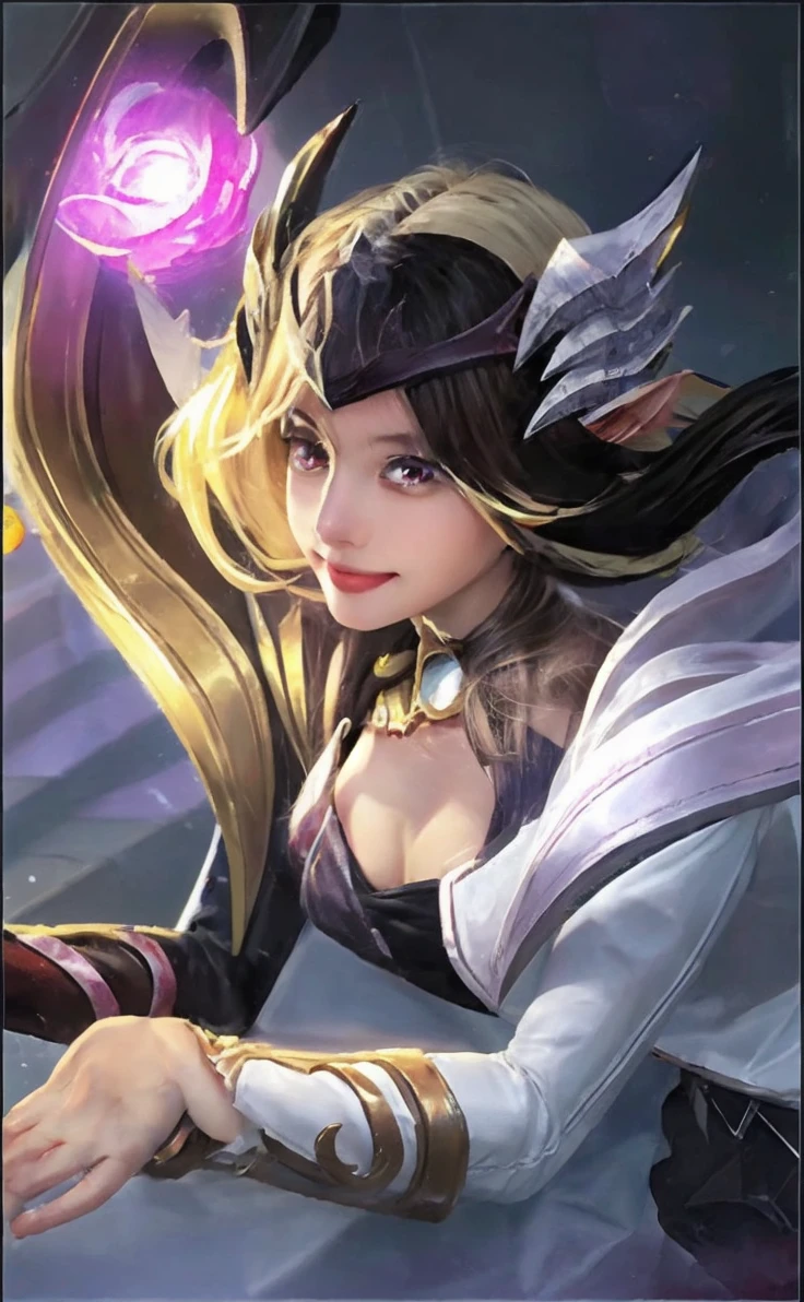 best quality, masterpiece, ultra high res, photorealistic, 1girl, offshoulder, smile , 