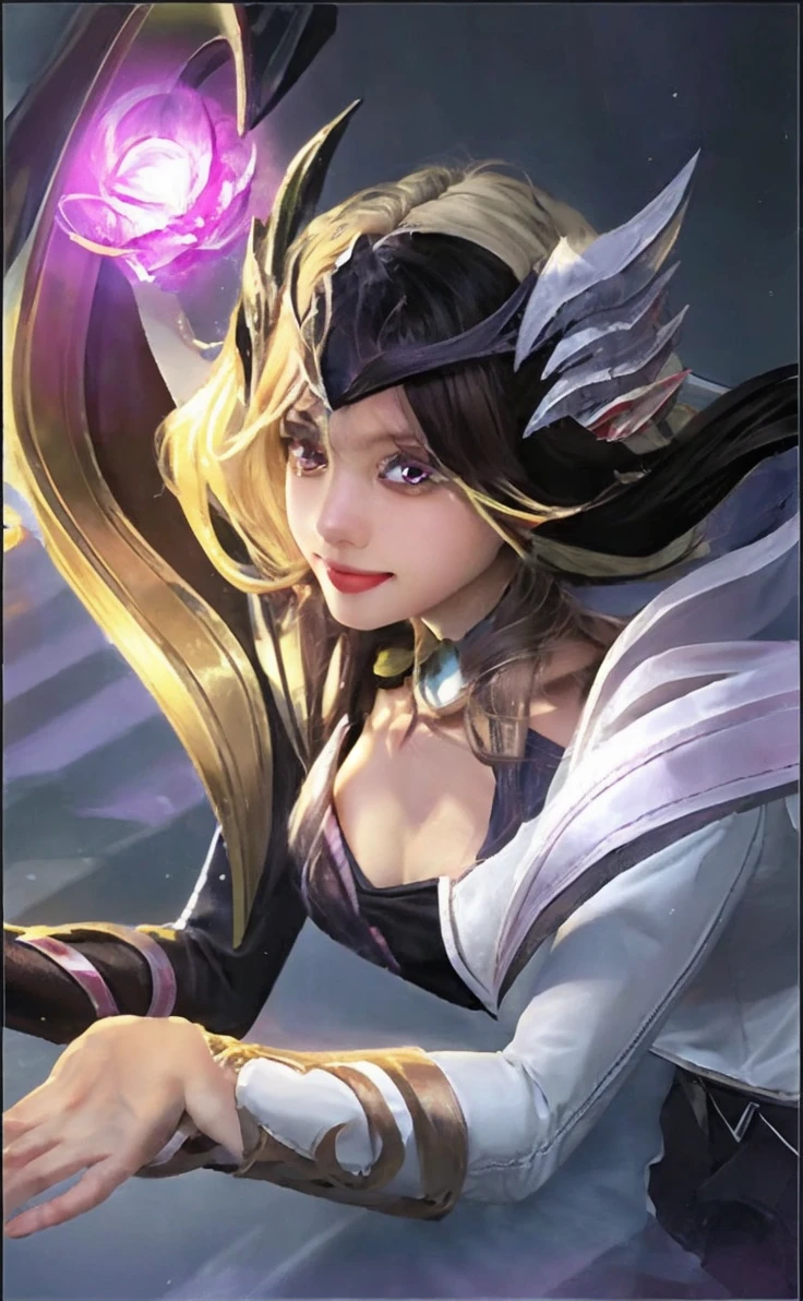 best quality, masterpiece, ultra high res, photorealistic, 1girl, offshoulder, smile , 