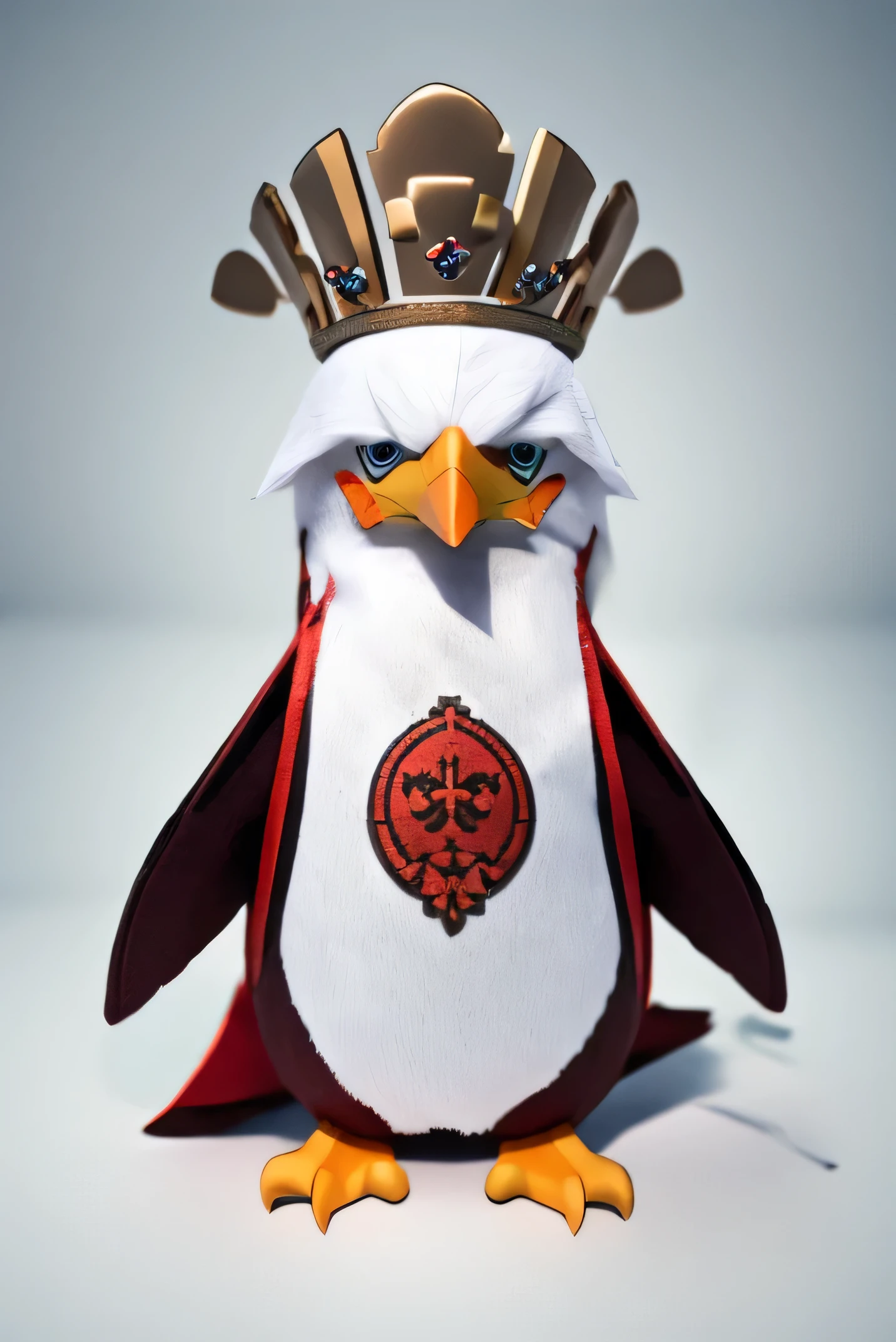 angry crown penguin