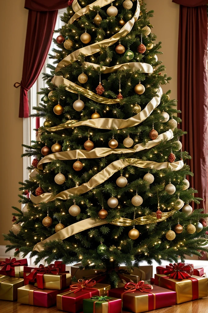A beautiful decoration design for a Christmas tree