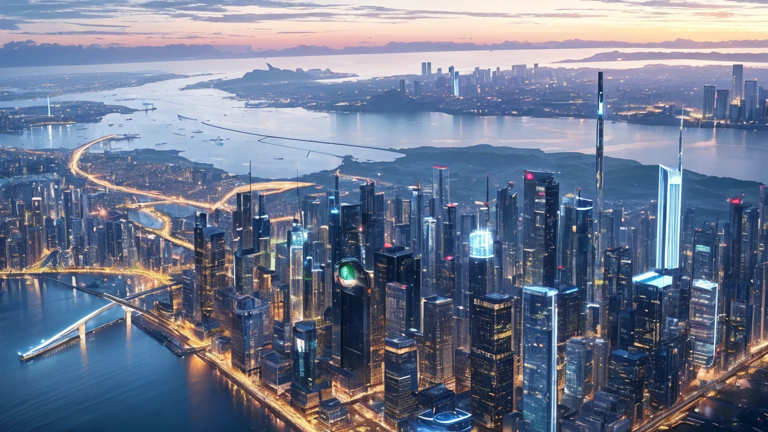 (Best quality,4K,8K,A high resolution,Masterpiece:1.2),Ultra-detailed,(Realistic,Photorealistic,photo-realistic:1.37),Futuristic floating city,Futuristic technology,Huge urban high-tech tablet platform,Airship,Floating in the sky,Futuristic city,Small airships around,High-tech hemispherical platform,Colorful lights,Advanced architecture,modernn architecture,skyscrapper,Access the cloud,Scenic beauty,view over city,Impressive design,Blend seamlessly with nature,energetic and vibrant atmosphere,Futuristic transportation system,Parking is suspended,Transparent path,Lush greenery,Sky gardens,cascading waterfalls,Magnificent skyline,reflections on the water,Sparkling river,Architectural innovation,futuristic skyscrapers,Transparent dome,The shape of the building is unusual,Elevated walkway,Impressive skyline,Glowing lights,Futuristic technology,Minimalist design,Scenic spots,Panoramic view,Cloud Piercing Tower,Vibrant colors,epic sunrise,epic sunset,Dazzling light display,magical ambiance,The future city,Urban Utopia,LuxuryLifestyle,Innovative energy,sustainable development,Smart city technology,Advanced infrastructure,Tranquil atmosphere,Nature and technology live in harmony,Awesome cityscape,Unprecedented urban planning,Architecture connects seamlessly with nature,High-tech metropolis,A cutting-edge engineering marvel,The future of urban living,Visionary architectural concept,Energy-efficient buildings,Harmony with the environment,A city floating above the clouds,Utopian dreams become reality,The possibilities are endless,State-of-the-art transportation network,Green energy integration,Innovative materials,Impressive holographic display,Advanced communication system,Breathtaking aerial view,Quiet and peaceful environment,Modernist aesthetics,Ethereal beauty