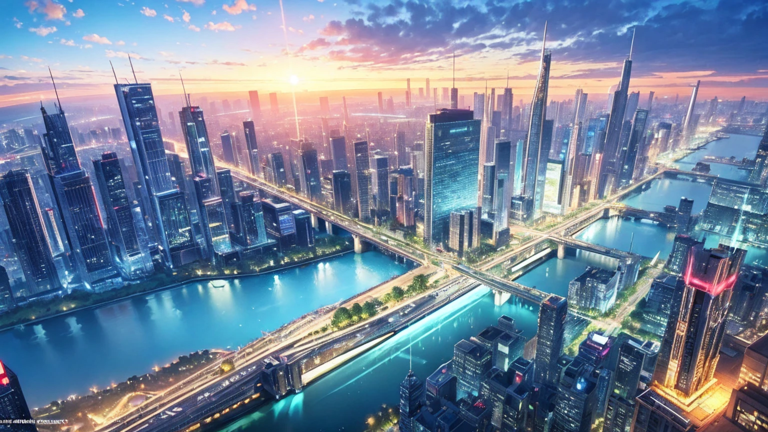 (Best quality,4K,8K,A high resolution,Masterpiece:1.2),Ultra-detailed,(Realistic,Photorealistic,photo-realistic:1.37),Futuristic floating city,Futuristic technology,Huge urban high-tech tablet platform,Airship,Floating in the sky,Futuristic city,Small airships around,High-tech hemispherical platform,Colorful lights,Advanced architecture,modernn architecture,skyscrapper,Access the cloud,Scenic beauty,view over city,Impressive design,Blend seamlessly with nature,energetic and vibrant atmosphere,Futuristic transportation system,Parking is suspended,Transparent path,Lush greenery,Sky gardens,cascading waterfalls,Magnificent skyline,reflections on the water,Sparkling river,Architectural innovation,futuristic skyscrapers,Transparent dome,The shape of the building is unusual,Elevated walkway,Impressive skyline,Glowing lights,Futuristic technology,Minimalist design,Scenic spots,Panoramic view,Cloud Piercing Tower,Vibrant colors,epic sunrise,epic sunset,Dazzling light display,magical ambiance,The future city,Urban Utopia,LuxuryLifestyle,Innovative energy,sustainable development,Smart city technology,Advanced infrastructure,Tranquil atmosphere,Nature and technology live in harmony,Awesome cityscape,Unprecedented urban planning,Architecture connects seamlessly with nature,High-tech metropolis,A cutting-edge engineering marvel,The future of urban living,Visionary architectural concept,Energy-efficient buildings,Harmony with the environment,A city floating above the clouds,Utopian dreams become reality,The possibilities are endless,State-of-the-art transportation network,Green energy integration,Innovative materials,Impressive holographic display,Advanced communication system,Breathtaking aerial view,Quiet and peaceful environment,Modernist aesthetics,Ethereal beauty