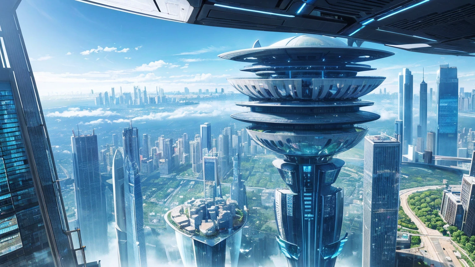 (Best quality,4K,8K,A high resolution,Masterpiece:1.2),Ultra-detailed,(Realistic,Photorealistic,photo-realistic:1.37),Futuristic floating city,Futuristic technology,Huge urban high-tech tablet platform,Airship,Floating in the sky,Futuristic city,Small airships around,High-tech hemispherical platform,Colorful lights,Advanced architecture,modernn architecture,skyscrapper,Access the cloud,Scenic beauty,view over city,Impressive design,Blend seamlessly with nature,energetic and vibrant atmosphere,Futuristic transportation system,Parking is suspended,Transparent path,Lush greenery,Sky gardens,cascading waterfalls,Magnificent skyline,reflections on the water,Sparkling river,Architectural innovation,futuristic skyscrapers,Transparent dome,The shape of the building is unusual,Elevated walkway,Impressive skyline,Glowing lights,Futuristic technology,Minimalist design,Scenic spots,Panoramic view,Cloud Piercing Tower,Vibrant colors,epic sunrise,epic sunset,Dazzling light display,magical ambiance,The future city,Urban Utopia,LuxuryLifestyle,Innovative energy,sustainable development,Smart city technology,Advanced infrastructure,Tranquil atmosphere,Nature and technology live in harmony,Awesome cityscape,Unprecedented urban planning,Architecture connects seamlessly with nature,High-tech metropolis,A cutting-edge engineering marvel,The future of urban living,Visionary architectural concept,Energy-efficient buildings,Harmony with the environment,A city floating above the clouds,Utopian dreams become reality,The possibilities are endless,State-of-the-art transportation network,Green energy integration,Innovative materials,Impressive holographic display,Advanced communication system,Breathtaking aerial view,Quiet and peaceful environment,Modernist aesthetics,Ethereal beauty