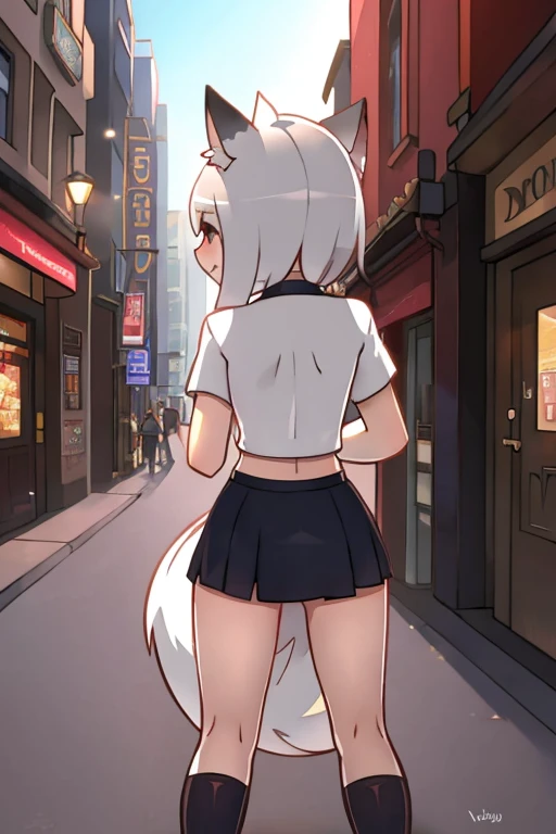 nsfw, masterpiece, 1 girl, erect nipples, nipples, high angle, intricately detailed, topless, new york times square, night, neon lights, crossing, crowd, navel, necklace, holding smartphone, , denim shorts, smiling, extremely detailed, photorealistic, octane render, 8 k, unreal engine. horse ears, horse tail, bare breasts, bare stomach, sweaty, people on background, heavy breathing, detailed , cowboy shot, tongue out, winking, small breasts, large nipples