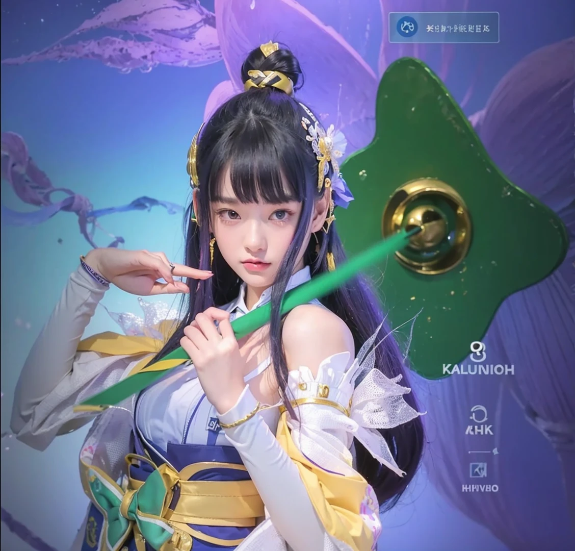 An eighteen-year-old young woman with long purple hair in a sailor suit sits in a classroom (school 1.5 in the background) (expression serious, cold 1.5) (best quality: 1.1) (masterpiece: 1.3) with an unparalleled masterpiece, surreal 8K, perfect artwork, super detail, best quality, masterpiece 4K wallpaper aesthetics, masterpiece, award-winning artwork, official art, cinematic lighting