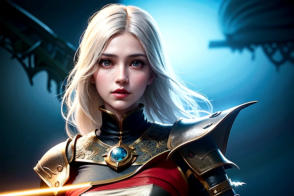 a fantasy medieval high quality digital painting, dragon age origins, highly detailed portrait of a female mage, beautiful detailed eyes, beautiful detailed lips, extremely detailed eyes and face, long eyelashes, intricate fantasy outfit with flowing robes, glowing magical aura, epic magical staff, dramatic lighting, vibrant colors, cinematic composition, masterpiece, 8k, best quality, ultra-detailed, photorealistic