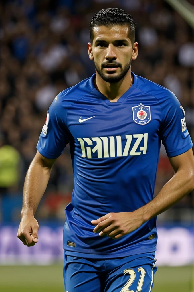 Santiago Jimenes in the Cruz Azul soccer team