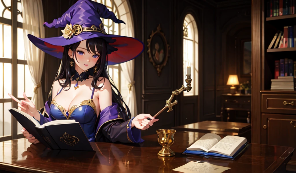 ((Highest quality)), ((masterpiece)), (detailed), sexy,A witch at work