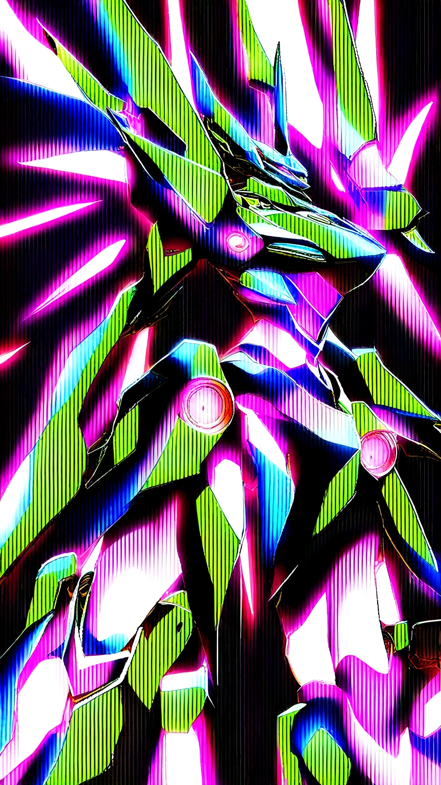Woman with robotic mask