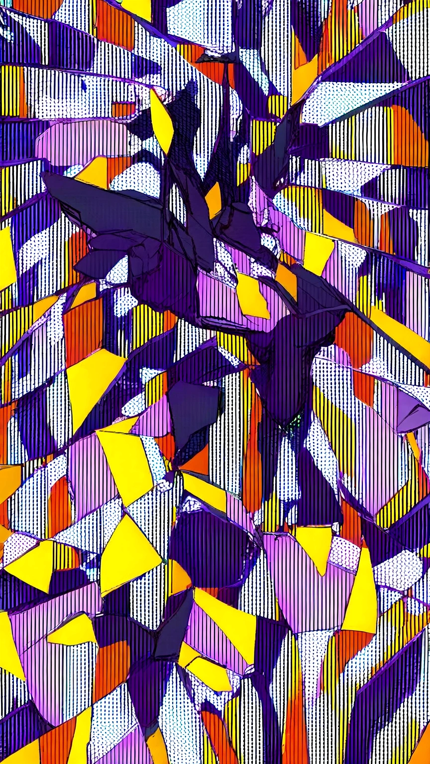 Woman with robotic mask