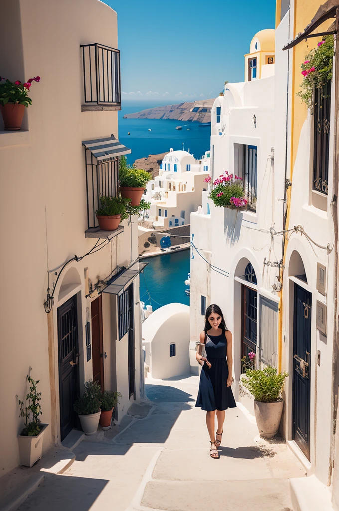 Make me a logo with the name santorini shopp for my online store