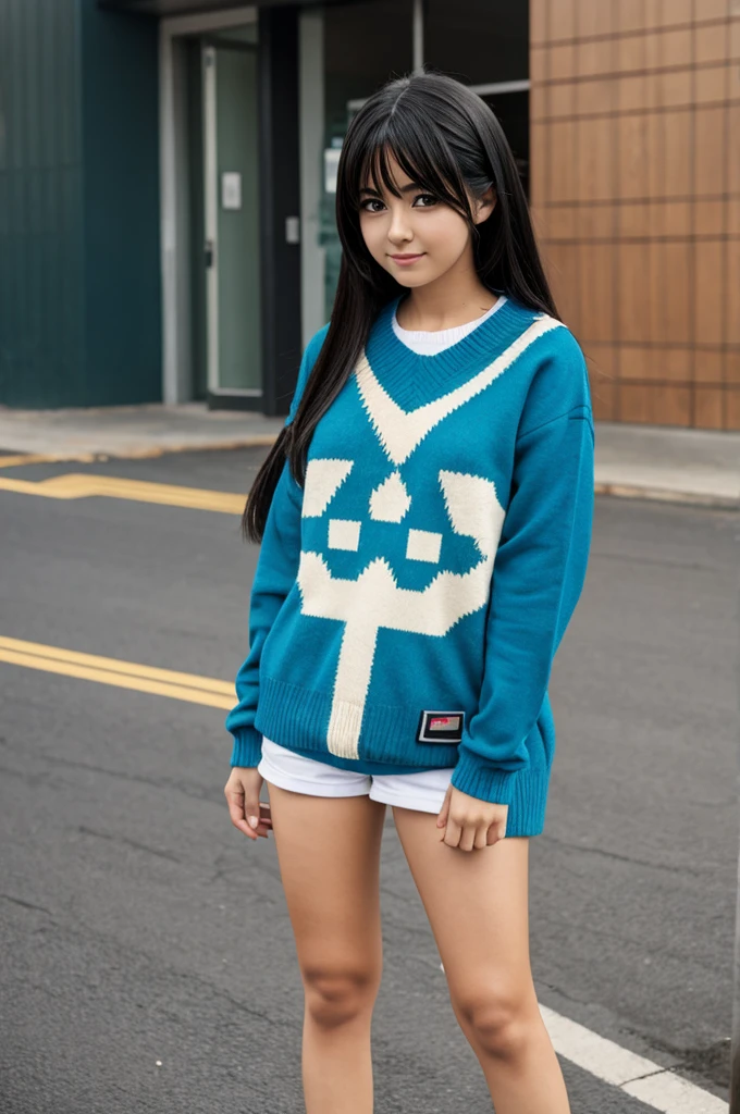 Anime character with Argentina sweater 