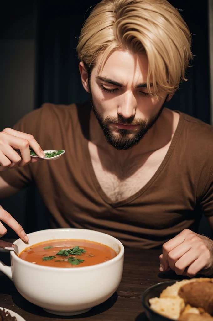 Boyfriend eating human arm soup