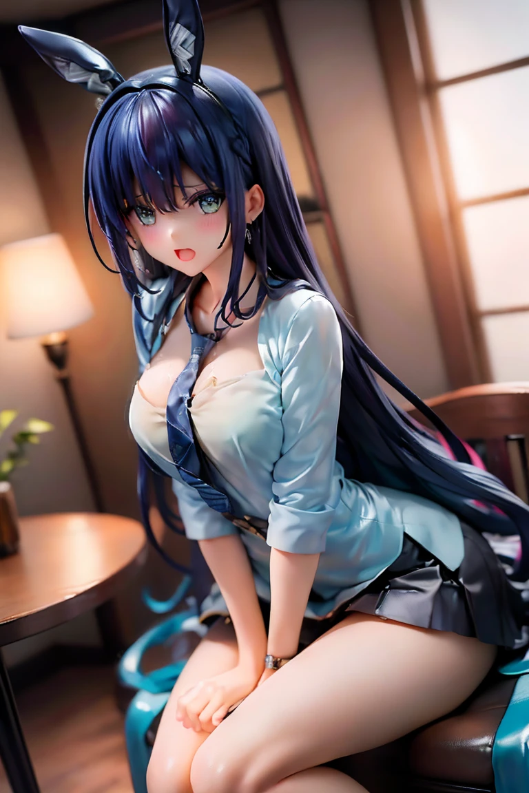 masterpiece, Highest quality, High resolution, 1girl Yugiri Ayano, Black Skirt, Black socks, collared shirt, green tie, Knee-high, Long sleeve, mini skirt, tie, Pleated skirt, , shirt, Are standing, Leaning forward, (Put your arms behind your back),Browsing Caution,Official Art,非常に詳細な CG ユニティ 8K 壁紙, Perfect lighting, (masterpiece:1.0),(Highest_quality:1.0), 超High resolution,4K,Super detailed, photograph, 8K, High resolution, High resolution, Absurd:1.2, 400 for Kodak Port, Film Grain, Blurred Background, Bokeh:1.2, Lens flare, (Vibrant_color:1.2),(beautiful_face:1.5),(narrow_Waist),(Perfect hands, Perfect Anatomy:1.2),,, ((Beautiful 詳細 Face and Eyes)),(Vagina Penis),(1 male and 1 female,Have sex:1.3),Cowgirl,alone, ,20 year old beauty、Browsing Caution小さな頭,Slender body, Ideal body proportions,Slim lower body、Oily skin, Glowing Skin,Sweat,Big Breasts,Long Hair,cry,Open your mouth,vapor,Heavy breathing,squat:1.3,Spread your legs:1.5, Raise the hand,,((When it enters the sheath,Creampie,Excessive ejaculation)),, 、, 、Completely naked、、Nipples,To pee、Leaking urine、Spread your legs、Water coming out of the vagina、、well-balanced breasts、squat、Spread your legs、blush、Red cheeks、Embarrassed,(灰colorの無地背景)