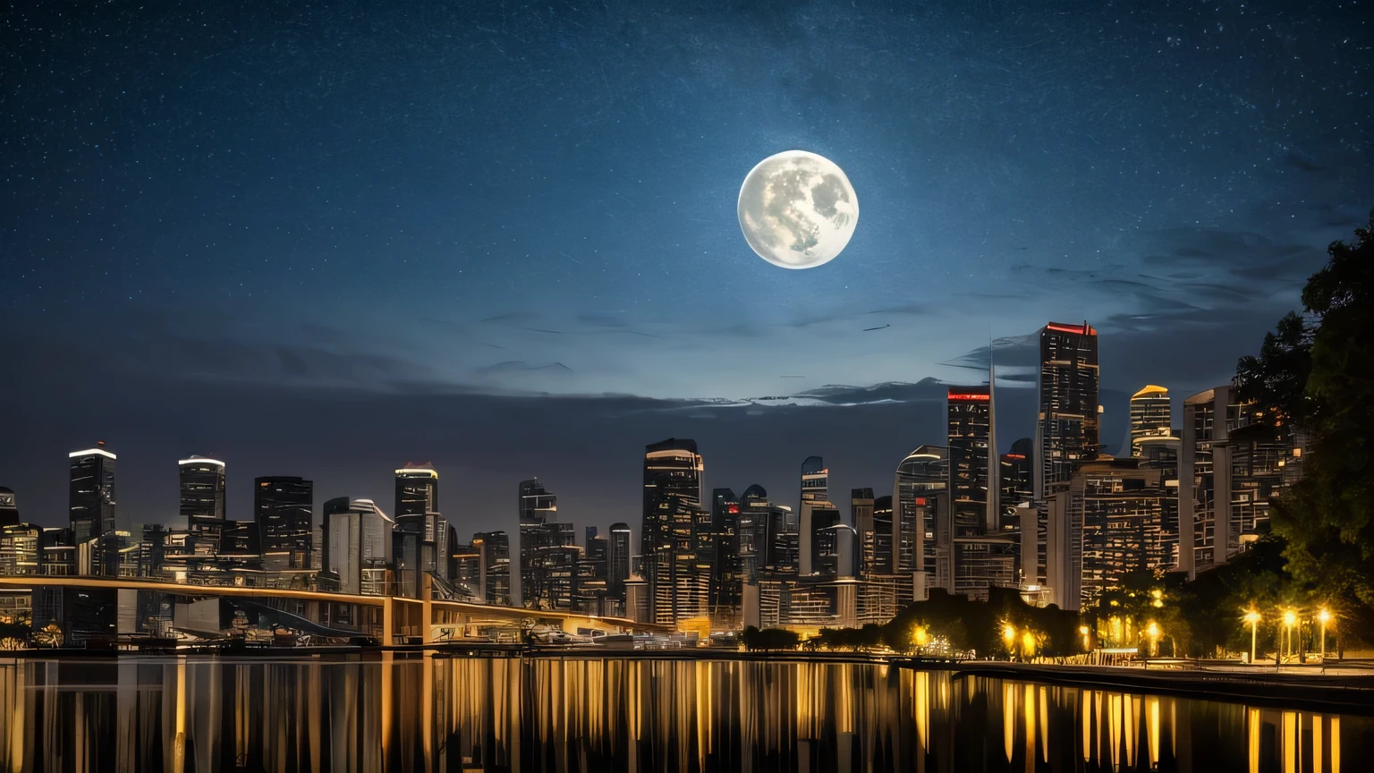 Starry sky and skyscrapers
(Highest quality,4K,8K,High resolution,masterpiece:1.2),Super detailed,(Realistic,photoRealistic,photo-Realistic:1.37),High resolution,超High resolution,Studio Lighting,very,Peaceful and calm,Quiet atmosphere,Soft moonlight,Calm,A lush rooftop garden with colorful flowers,A gentle breeze gently sways the plants,Fresh night air,The faint sounds of the city below,Deep purple hues in the night sky,Sparkling stars scattered across a dark canvas,A glimmer of light from a distant building,Reflection of the moon on the surface of a building,A subtle shadow illuminated by the moonlight,CalmCalmカラーパレット,A fantastical and dreamy atmosphere, The slow movement of firefly light