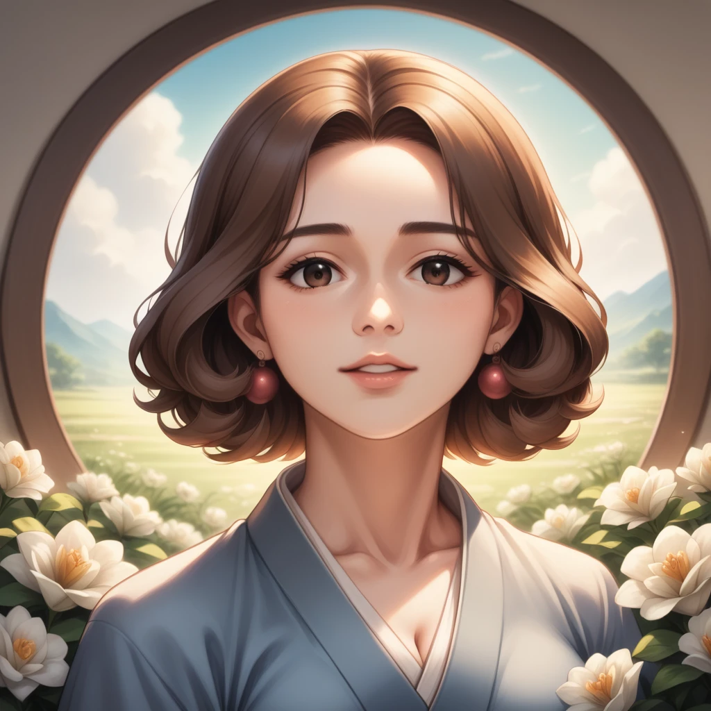 arafed woman in a kimono with flowers on her head, beautiful digital artwork, beautiful digital illustration, beautiful digital painting, gorgeous digital painting, artwork in the style of guweiz, photorealistic anime girl render, smooth anime cg art, beautiful digital art, great digital art with details, stunning digital illustration, detailed digital anime art, render of april, beautiful anime portrait