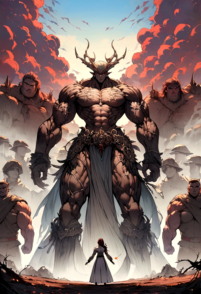 masterpiece, best quality, fantasy world, a giant muscular young man, (20 years old) on all fours, bdsm style suit, gay bondage, dressed in leather and harness, studs, rings, chains, and sex toys, carrying a palanquin on his back, head hidden by a mask baroque leather, high resolution animated 8K