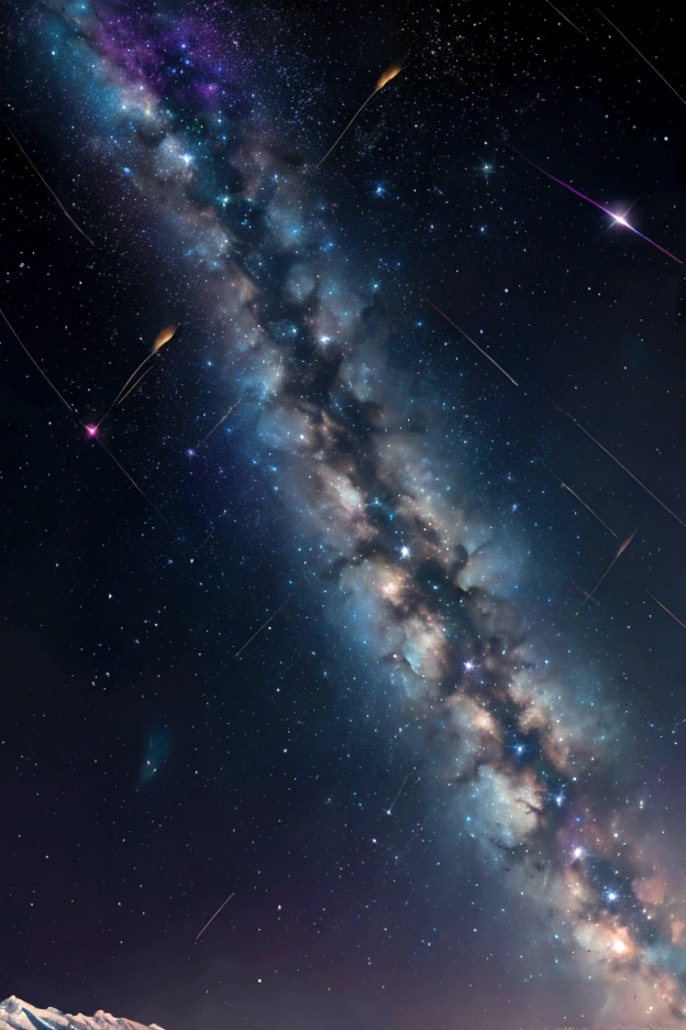 The world we see、Iridescent幻想的なNight Sky、constellation,Fantastic landscape、 Iridescentconstellation、Iridescent空包み込まれそうな瞬間,When the stars shine in rainbow colors、Astronomical observation、Planetarium、Meteors、colorful,美しいconstellation、Three-dimensional,wonderful景色,Night Sky,An atmosphere full of dreams and hope,masterpiece.16K, Ultra-high resolution, to be born,wonderful ,future、Iridescent、The world 30 years from now。