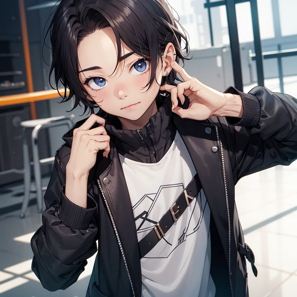 boy with idol style and cute face