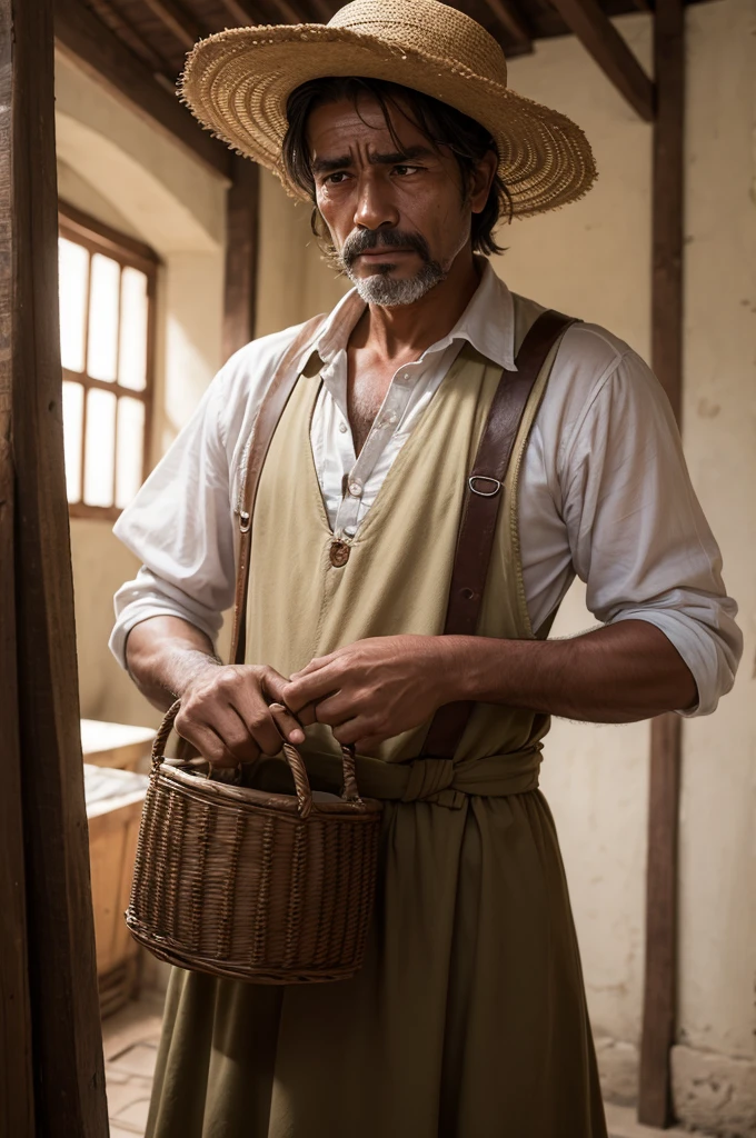 play a Colombian peasant man who just lost a daughter
