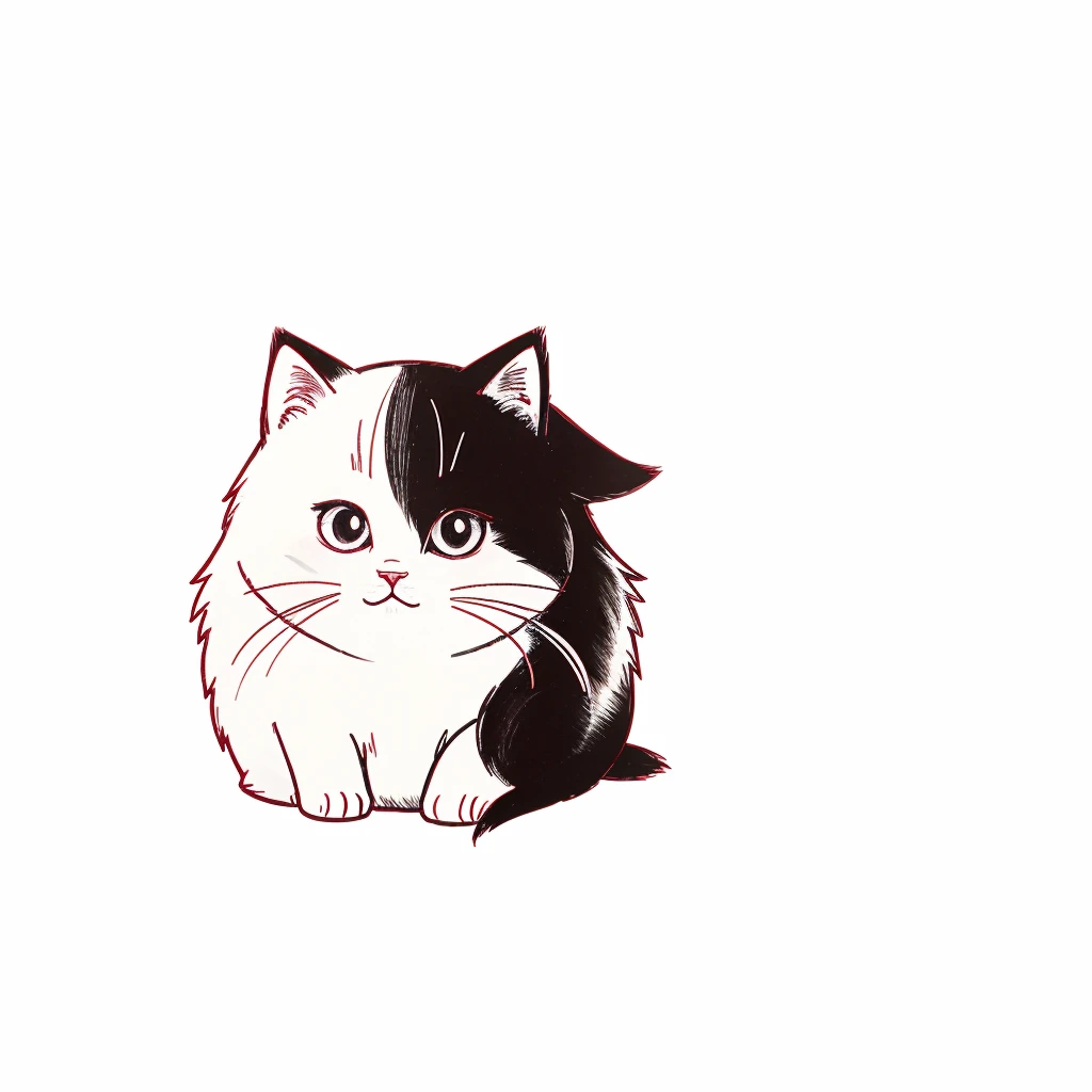 An anime logo with a neko in the middle