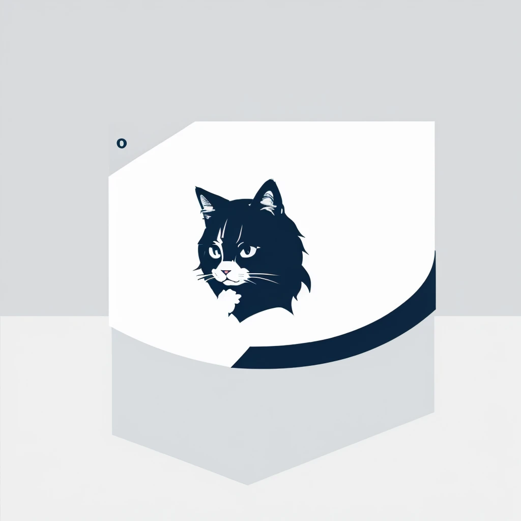 "Design a clean and minimalist cat logo for an anime voting and news website. Focus on simplicity and readability, similar to Crunchyroll, Anime Trending, and Anime Corner. Use a modern and sleek font for the website name. Incorporate subtle anime elements, such as a small icon or emblem that represents anime culture, without overshadowing the overall minimalist design. Choose a sophisticated color palette that complements the theme of anime. Ensure the logo is versatile for various digital and print applications."