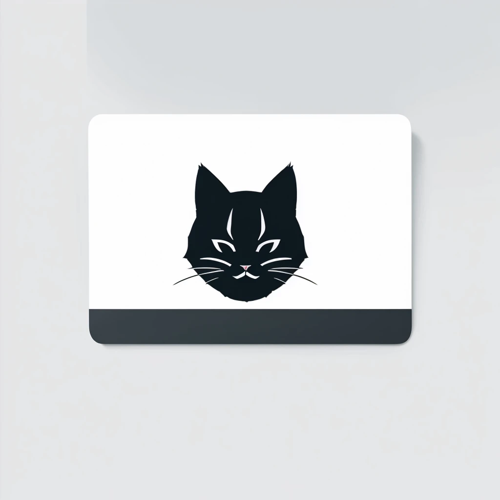 "Design a clean and minimalist cat logo for an anime voting and news website. Focus on simplicity and readability, similar to Crunchyroll, Anime Trending, and Anime Corner. Use a modern and sleek font for the website name. Incorporate subtle anime elements, such as a small icon or emblem that represents anime culture, without overshadowing the overall minimalist design. Choose a sophisticated color palette that complements the theme of anime. Ensure the logo is versatile for various digital and print applications."