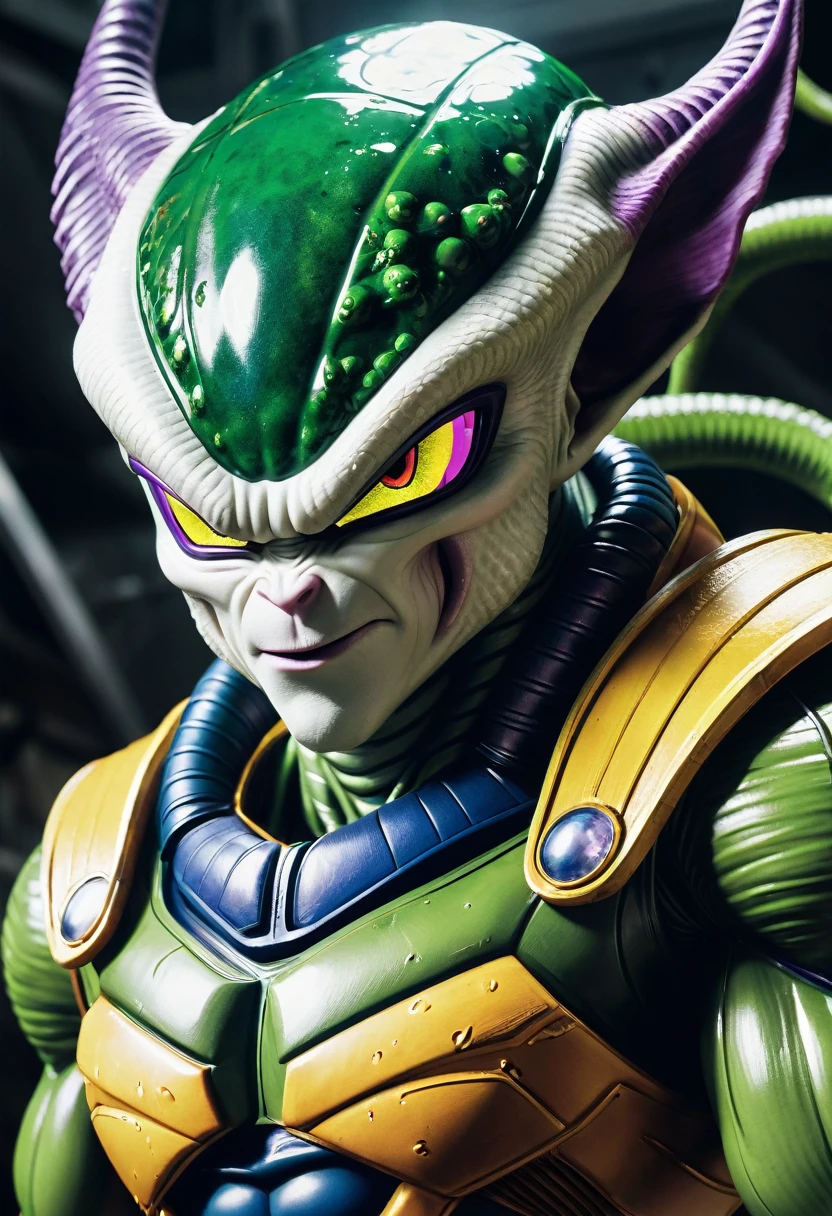 (((Extreme close-up Gremlins merged with Cell imperfect universe Dragon Ball Z Gremlins merged with Cell imperfect universe Dragon Ball Z front images images color Splash))),(((Xenomorph Alien the eighth passenger))),(((Gremlins Imperfect Cell Universe Dragon Ball Z))),(((imagenes live action))),(((Freezer Dragón Ball Z)))