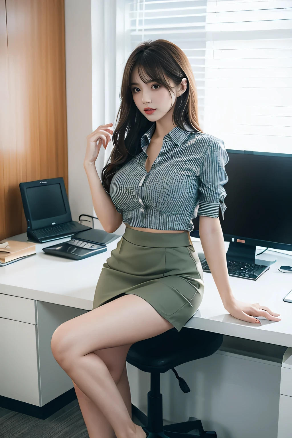 Top quality work of jisoo blackpink，jisoo short hair,  Photorealistic works，Ultra Premium Graphics，8K HD ,High-quality graphics，10x pixel，Ultra-fine details：1.1，Advanced technical details：1.1Photographically realistic，Indoor lighting effects：1.5，Natural light：1.5. light effect（Virtual Light Effects：1.8, photo of jisoo blackpink, leggings,extremely gorgeous women, korean idol, korean beauty girl, jisoo kpop,kpop blackpink, most beautiful perfect body,  most beautiful  girl, white skin, perfect girl, High heels,gorgy women, perfect body, absolutely beautiful, super long long Vivid Blonde Balayage hair, in luxury hotel, waiting for fat old man, ugly old man, wearing see through dress, sleeping dress.