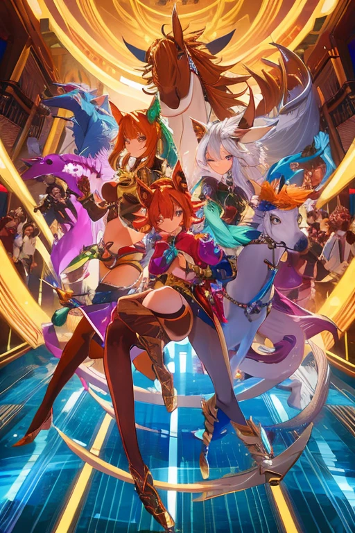 animal illustrations,mixed species,different kinds of animals,various species,diverse animals,digimon evolution，Ultimate Evolution，perfect body，ultimate body，horse，There is personification，digimon evolution，Ultimate Evolution，perfect body，ultimate body，UFO，There is a horse，There is personification animation comprehensive，Multiple animal races，Fully anthropomorphic（Beast ears and tail），Lots of beautieany dancers，Lots of beauties