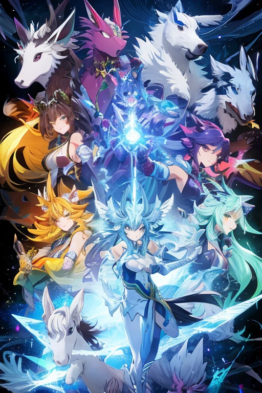 animal illustrations,mixed species,different kinds of animals,various species,diverse animals,digimon evolution，Ultimate Evolution，perfect body，ultimate body，horse，There is personification，digimon evolution，Ultimate Evolution，perfect body，ultimate body，UFO，There is a horse，There is personification animation comprehensive，Multiple animal races，Fully anthropomorphic（Beast ears and tail），Lots of beautieany dancers，Lots of beauties