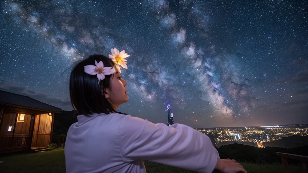 　Tanabata、milky way、night空、magic、Ephemeral、night、In a dream