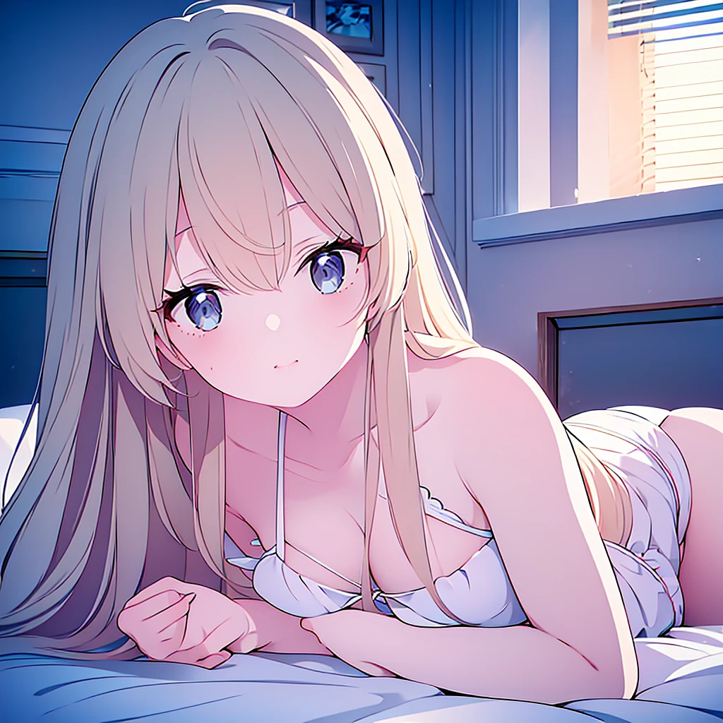 A beautiful detailed girl in a swimsuit lying on the bed, extremely detailed face and body, photo-realistic, 8k, ultra-detailed, realistic, masterpiece, natural lighting, soft colors, cinematic atmosphere, dreamy, elegant, serene, relaxed, high quality